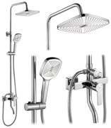 Rea Argus, sprchový set s vaňovou výlevkou, chrómová, REA-P7856
