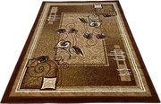 Klasický hnedý koberec Shiraz BCF Kalia – tradičný vzor do interiéru Rozmer: 50x80 cm
