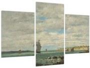 Obraz - Eugène Boudin, Coast of Brittany, reprodukcia (90x60 cm)