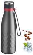 Sivá cestovná silikónovo-antikorová fľaša 550 ml Viva – Westmark