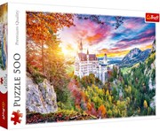 Puzzle 500 dielikov "Pohľad na Neuschwanstein"