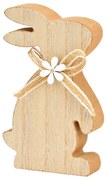 Veľkonočný drevený zajac BOW BUNNY 12 cm