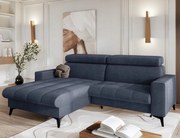 Grafitová univerzálna rohová súprava Bonito s vlnitými pružinami a úložným priestorom