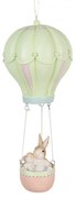 Závesná dekorácia králiky v balóne - Ø 14*34 cm
