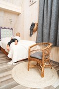 Okrúhly jutový koberec - prírodný Rozmery (cm): Priemer 80