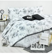 Obliečky Symphony satén sivo-biele EMI, Štandardný set jednolôžko obsahuje 1x 140x200 + 1x 70x90