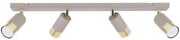 Bodové svietidlo Hugo, 4x béžové/zlaté kovové tienidlo, (možnosť polohovania)