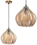 Toolight - Retro sklenená stropná lampa E27 60W APP893-1CP, oranžová, OSW-05695