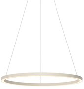 Dizajnové závesné svietidlo béžové 80 cm vrátane LED s 3-stupňovým stmievaním - Girello