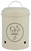 Kovová nádoba na cesnak Vintage, 17,5x11,5 cm