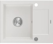 Mexen Enzo - drez granitový 57,6x46,5cm, 1-komorový, biela, 6506571005-20