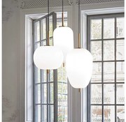 Ideal Lux - LED Luster na lanku UMILE LED/55W/230V pr. 60 cm CRI 90 mosadz/biela