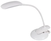 Stolná LED lampička 2 v 1  - podstavec a clip 5 W, biela