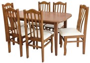 Jedálenská zostava Kris 1+6 Rustik