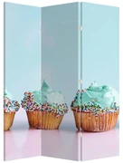 Paraván - Cupcakes (126x170 cm)
