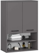 Kúpeľňová skrinka FIN H934 W64 2D 1P grafitová