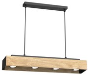 Luster na lanku MAISON 4xGU10/8W/230V hnedá/dub