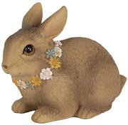Dekorácia hnedý veľkonočný zajačik - 13*8*10 cm