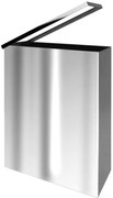 Sapho Sapho, Hranatý odpadkový koš závesný 25l, leštená nerez, XP007
