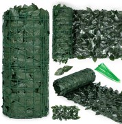 MULTI GARDEN Maskovacia stena, umelý živý plot 500x50 cm - brečtanovo zelená