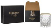 BOHEMIA PRESTIGE CONTE GOLD POHÁR NA WHISKY 340ML SADA 6 KS