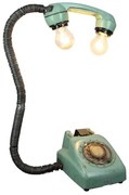 Industriálna zelená stolná lampa PHONE