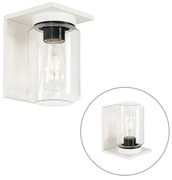 Moderná nástenná lampa biela IP54 - Marshall