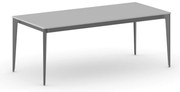 Rokovací kancelársky stôl PRIMO ACTION, 200x90 cm, čierna podnož, sivá