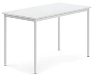 Stôl SONITUS, 1200x700x760 mm, HPL - biela, biela