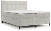 Svetlosivá boxspring posteľ s úložným priestorom 180x200 cm Urbaneo – Maison de Rêve