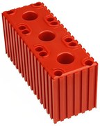 Plastový box na ukladanie držiakov elektród, modul 6x16, 1 dutina, červená