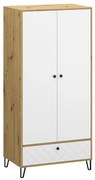 Skriňa Sorrento F 2d1s Dub Artisan/Biely