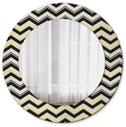 Kľukatý vzor Okrúhle zrkadlo s motívom