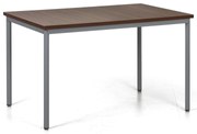Jedálenský stôl TRIVIA, 120x80 cm, tmavo sivá podnož, orech