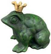 Záhradná liatinová figúrka Jeremy, 12 cm, zelená