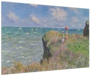 Obraz - Claude Monet, Cliff Walk at Pourville, reprodukcia (90x60 cm)