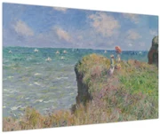 Obraz - Claude Monet, Cliff Walk at Pourville, reprodukcia (90x60 cm)