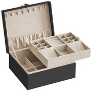 Šperkovnica Emily, 20,5x24x11 cm, čierna