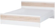 Posteľ 160 Wenecja 03 biely/dub sonoma