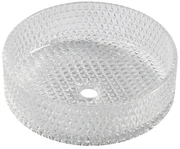 Sapho Sapho, MARAGUA gravírované sklenené umývadlo na dosku Ø 39,5 cm, číre sklo, TY214CL