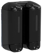 MARPLAST MARPLAST, SHOWER SMALL dvojitý dávkovač tekutého mydla, 2x170ml, čierna, A94603