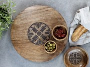 Drevený servírovací otočný podnos Tapas Tray - Ø 45*4 cm