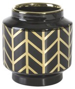 KERAMICKÁ VÁZA EMERA1 (03) (FI) 12X13 CM ČIERNA