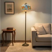 Brilagi - Tiffany vitrážová stojacia lampa JUNGLE 2xE27/60W/230V