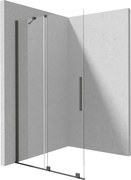 Deante Sprchová zástena Walk-in Prizma, posuvná - KTJ D38R 80 cm, titán - bez vaničky