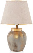 Stolní lampa Casypo krémová/zlatá