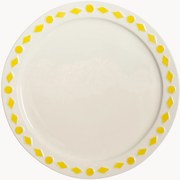 Ručne vyrobené plytké taniere Folk, 2 ks