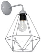 Nástenné svietidlo BASKET 1xE27/60W/230V šedá