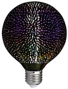 LED 3D Dekoračná žiarovka FILAMENT G125 E27/4W/230V 3000K
