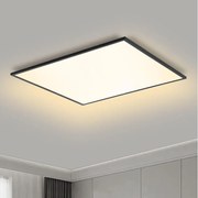 Brilagi - LED stmievateľné svietidlo SLIMFRAME LED/58W/230V 60x60 cm čierna + diaľkový ovládač